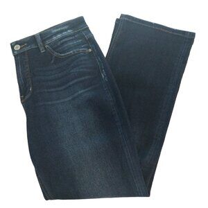 Time  & Tru High Rise Boot Pants Sz 14P Womens Blue Denim Jeans Tapered Y2K